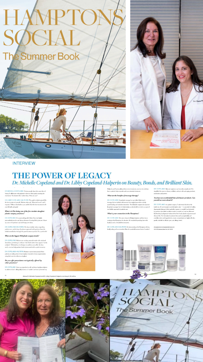 Dr. Copeland and Dr. Copeland-Halperin featured in HAMPTONS SOCIAL